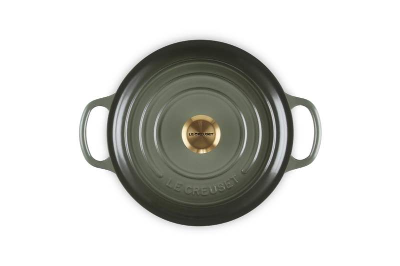 Le Creuset brytfanna żeliwna emaliowana Signature okrągła 22 cm 3,3l thyme