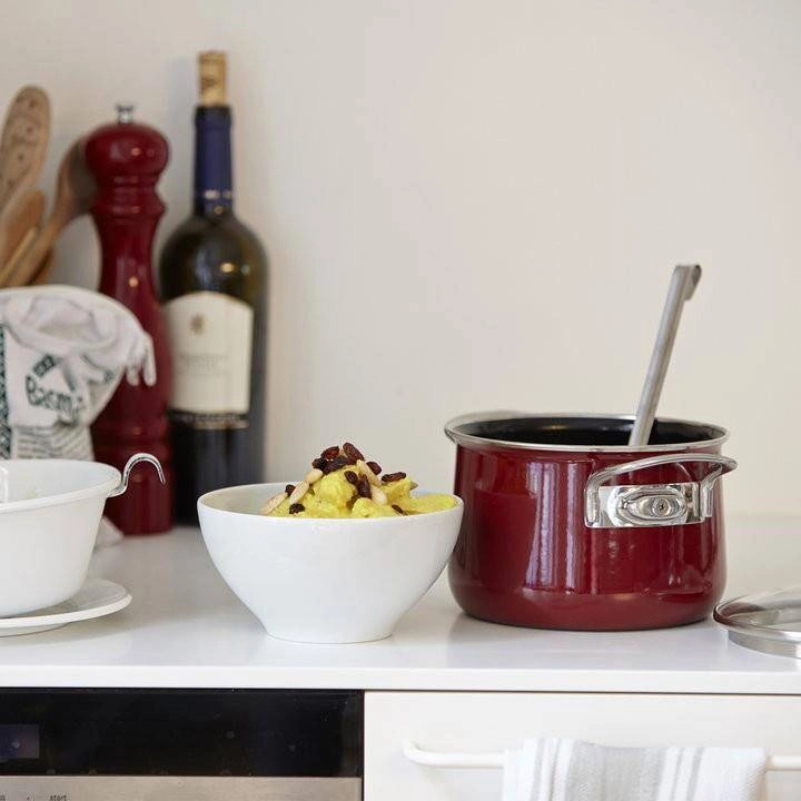 Riess - Garnek wysoki z pokrywą 24cm Rosso