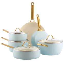 GreenPan - zestaw 10el. Garnków i patelni Padova Reserve light blue