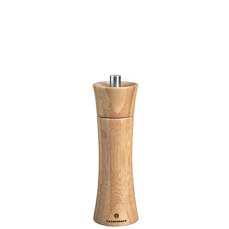 Zassenhaus - bambusowy młynek do soli, śred.5,8 cm, wys. 18 cm Frankfurt