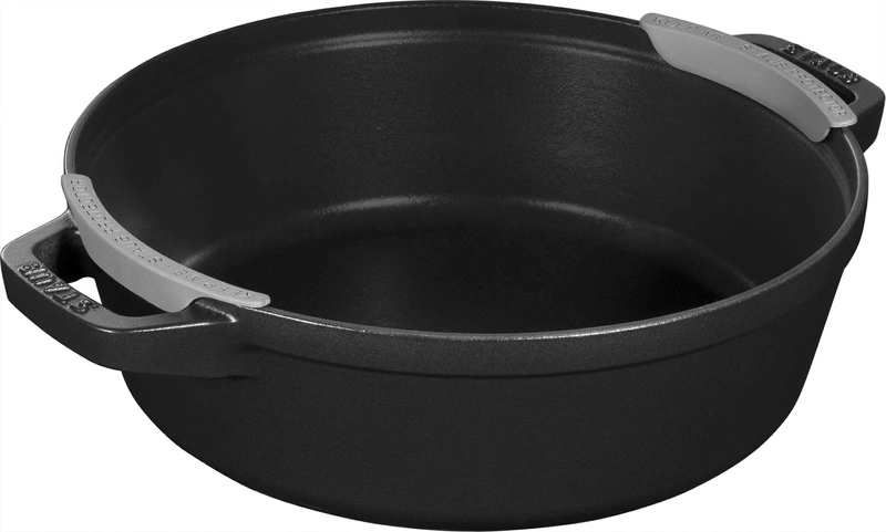 Staub - zestaw 3 naczyń żeliwnych + pokrywka 24 cm czarny