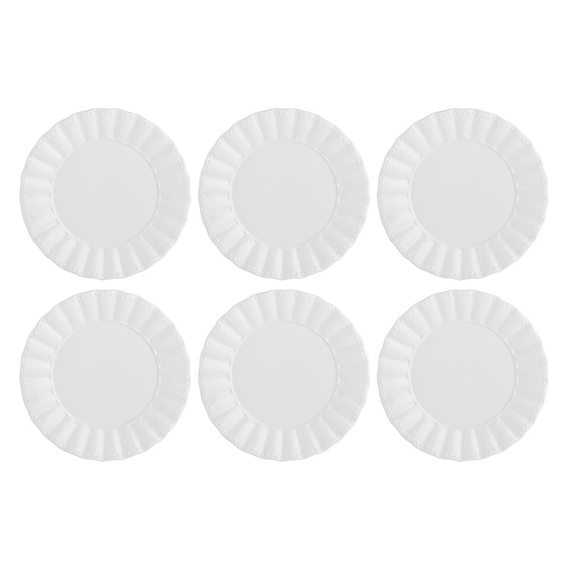 La Porcellana Bianca - zestaw 6 talerzy do sałatek 20 cm Ducale