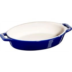 Staub - owalny półmisek ceramiczny 400 ml, niebieski