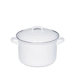 Riess - Garnek wysoki z pokrywą 1,5l 16cm Classic WEISS