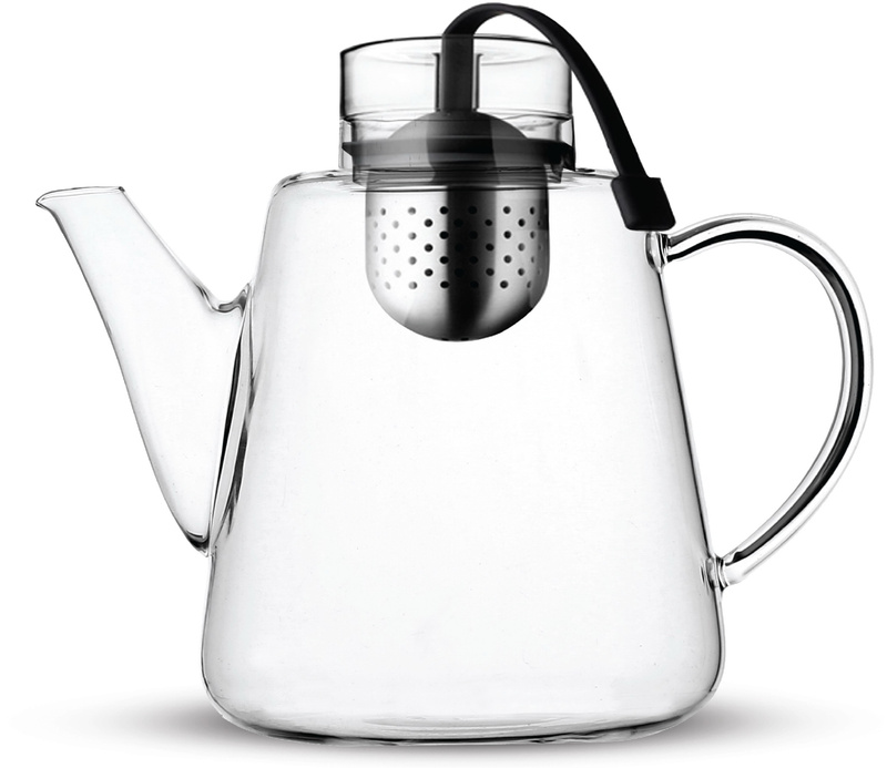 Vialli Design - Zaparzacz do herbaty dzbanek Amo czarny 1500 ml