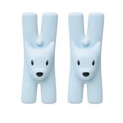 A di Alessi - 2 klipsy jasnoniebieskie GIAMPO