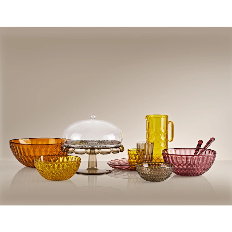 Guzzini - Niska szklanka wzór 1 - fiołkoworóżowy