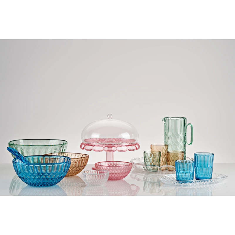 Guzzini - Niska szklanka wzór 2 - błękitna