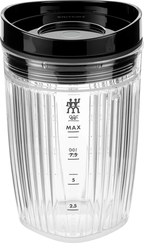 Zwilling - bidon do blendera z pokrywką próżniową 300 ml czarny Enfinigy