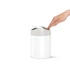 simplehuman - Kosz na toaletkę uchylny 1,5L - biały