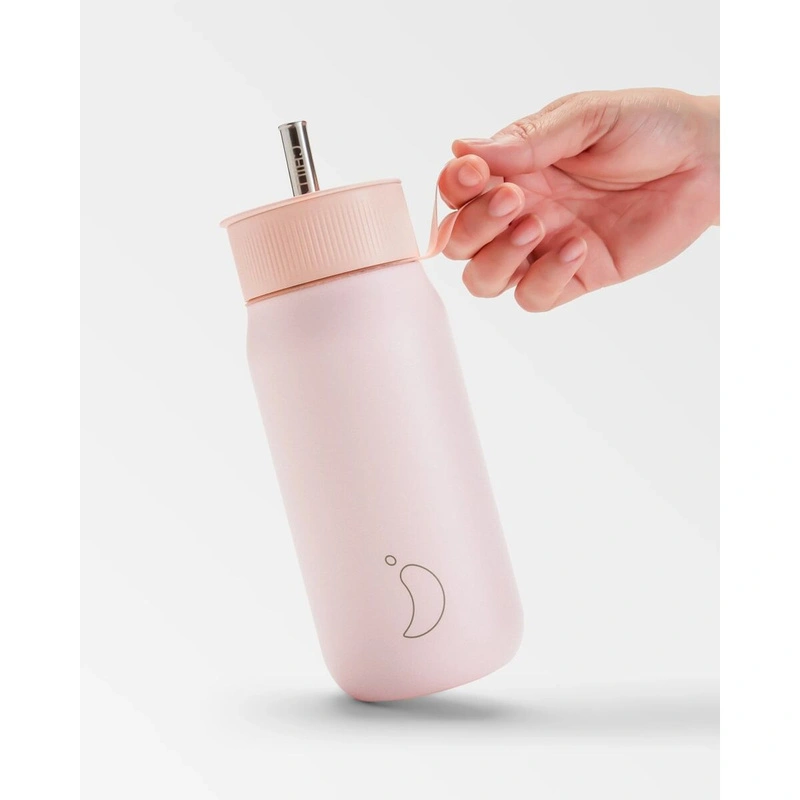 Chilly's Bottles - Termiczny kubek 2w1 ze słomką | 750ml | Różowy