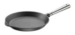 Skeppshult - PROFESSIONAL Patelnia płytka ze stalową rączką - 24 cm, czarny