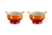 Le Creuset - Zestaw 2 Bulionówek 600ml płomienny