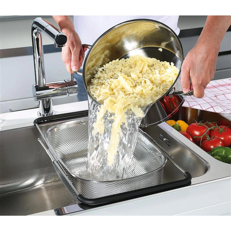 Kuchenprofi - durszlak z rozkładanymi uchwytami, od 34 do 58 cm Deluxe