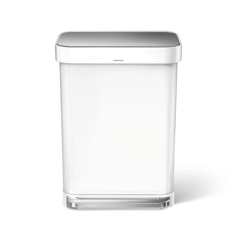 Simple Human - kosz na śmieci 55 l pedałowy Liner Pocket biały