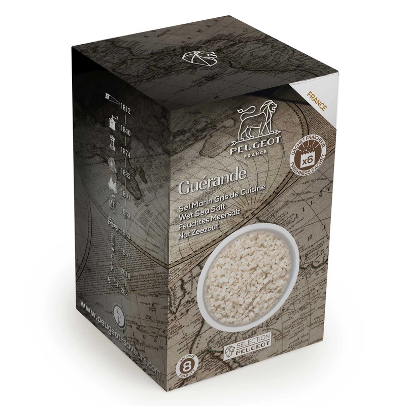 Peugeot - WET SEA SALT - mokra sól morska Francja, 300g