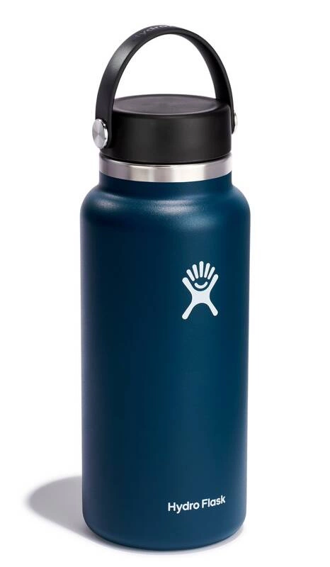 Hydro Flask - Butelka 946 ml Wide Mouth Flex Cap granat Indigo