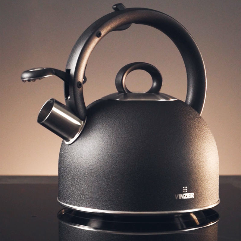 Vinzer - czajnik stalowy Nero 2.5l