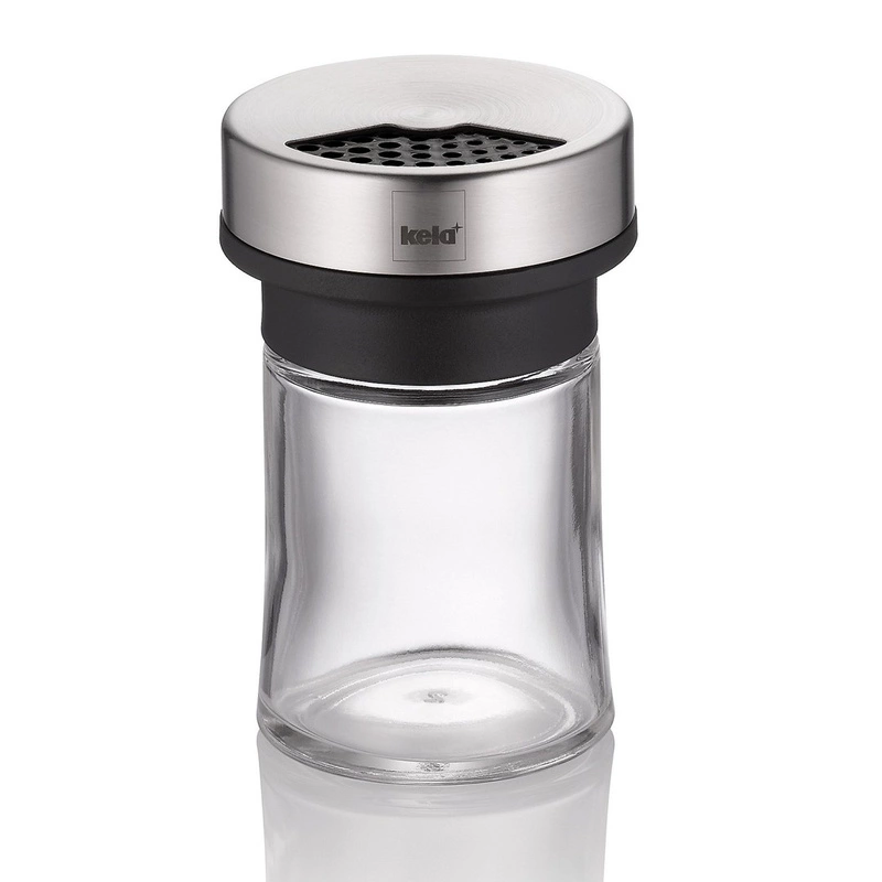 Kela - Przyprawnik szklany stal Miko