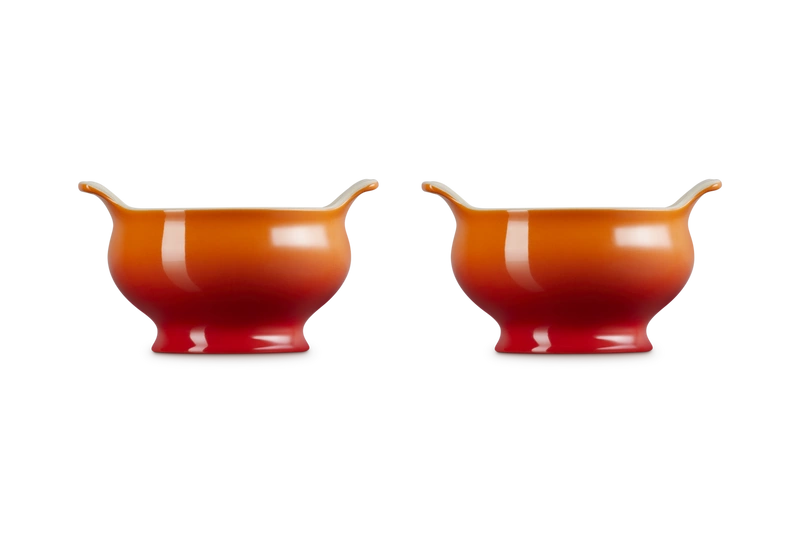 Le Creuset - Zestaw 2 Bulionówek 600ml płomienny