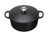 Le Creuset - brytfanna żeliwna emaliowana Signature okrągła 28 cm 6,7 l czarna