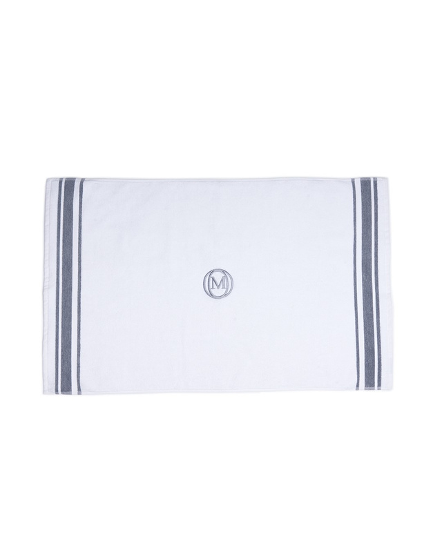 Officine Monogram - Dywanik łazienkowy MonogrLinea 60x100cm b.szary