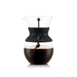 Bodum - zaparzacz do kawy z filtrem stałym Pour Over 1L Cork - Dark Roast