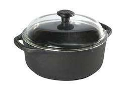 Skeppshult - Garnek żeliwny 4 l. ze szklaną pokrywą