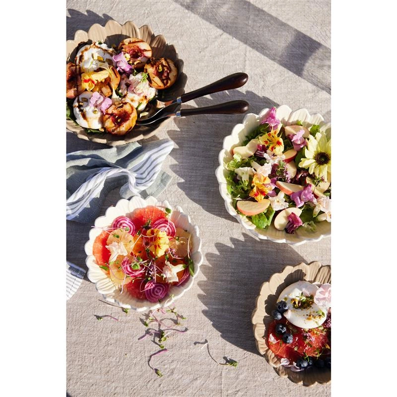 Sagaform - talerz głęboki, dolomit, śred. 20 x 5 cm, biały Dagny