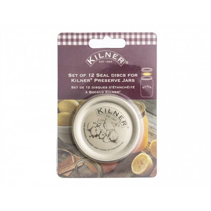 Kilner - Zestaw 12 wieczek do zakrętek, Preserve Jars