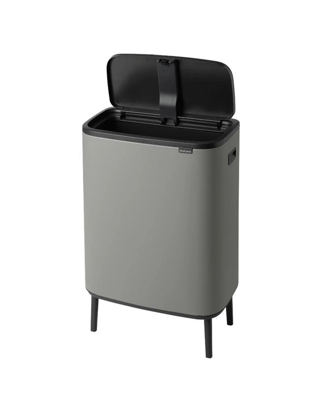 Brabantia - Kosz na śmieci Touch Bin Bo 60l mineralny szary