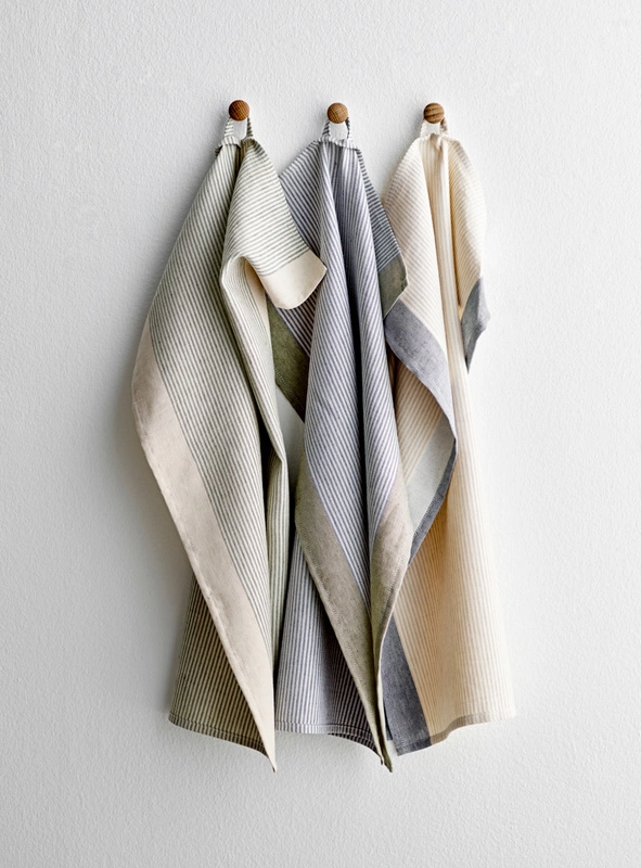 Södahl - Ścierka kuchenna 50 x 70 cm Statement stripe blue