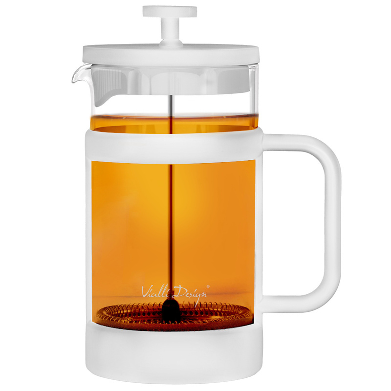 Vialli Design - Zaparzacz do kawy i herbaty 1000 ml Senso biały