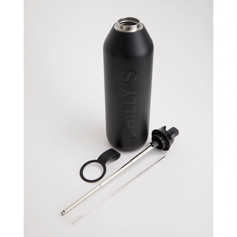 Chilly's Bottles - Butelka sportowa Chilly's 1000ml Czarny Series 2 Sport