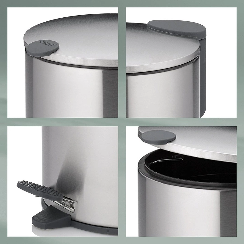 Kela - Kosz stalowy na śmieci 3 l stal-mat Mats