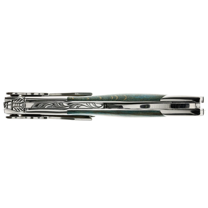 Château Laguiole - Korkociąg Château Laguiole z linii Grand Cru - drewno bukowe barwione na niebiesko