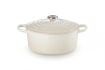 Le Creuset - brytfanna żeliwna emaliowana Signature okrągła 26 cm 5,3 l meringue