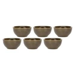 Rose&Tulipani - zestaw 6 okrągłych miseczek 7 cm Concerto Grigio Tortora