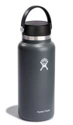 Hydro Flask - Butelka 946 ml Wide Mouth 2.0 Flex Cap ciemoszary Stone