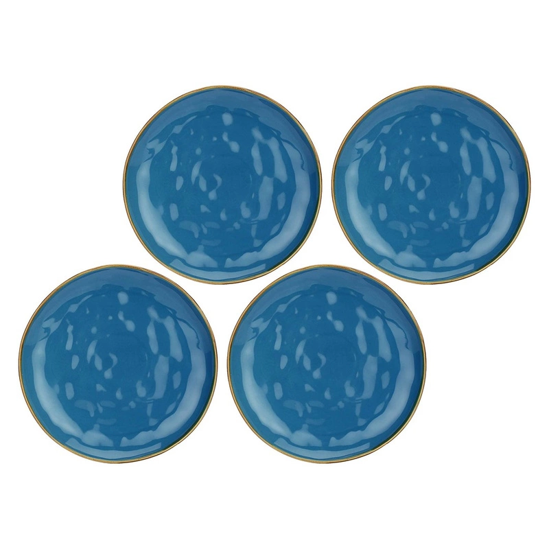 Rose&Tulipani - zestaw 4 talerzy obiadowych 27 cm Concerto Blu Avio