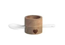 Raeder - Kieliszek na jajko z łyżeczką, serce