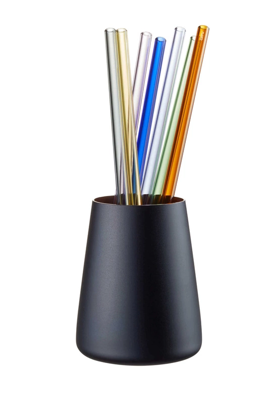 GEFU - zestaw 8 kolorowych słomek 23 cm FUTURE
