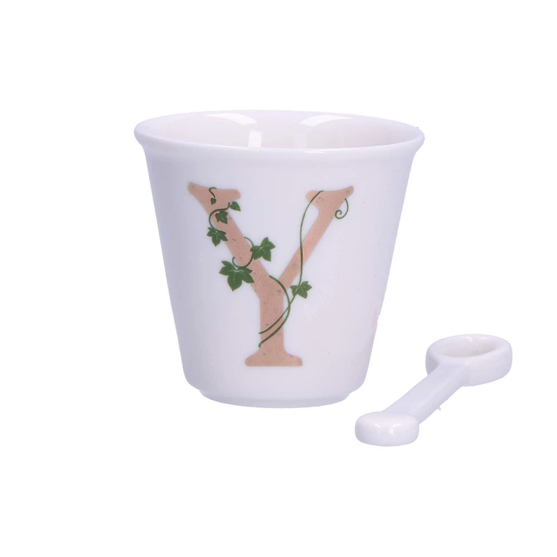 La Porcellana Bianca - filiżanka z łyżeczką 75 ml, Wzór Y Unico