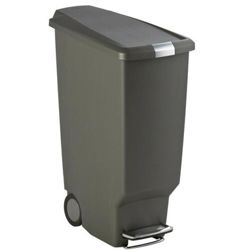 Simple Human - kosz  na śmieci 40 l pedałowy Slim szary