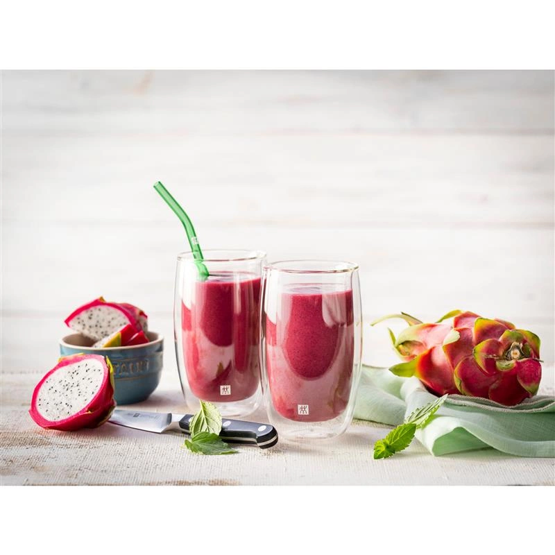 Zwilling - zestaw 4 słomek zakrzywionych kolorowe Sorrento