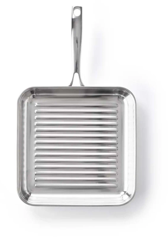 BK Cookware - patelnia stalowa grillowa Superior 3-ply 28x28cm