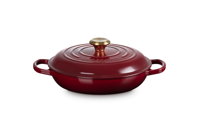 Le Creuset - garnek patelnia Gourmet Signature 26 cm 2,2 l garnet