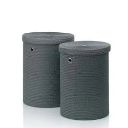 Kela - kosz na pranie, 2 szt., szary Rimossa