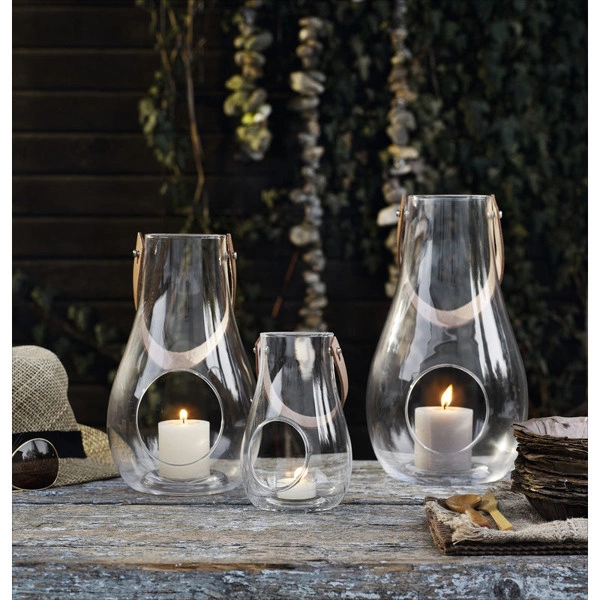 HolmeGaard - szklana latarnia Design with light średni