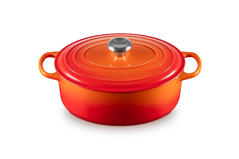 Le Creuset - brytfanna żeliwna emaliowana Signature 29 cm 4,7 l płomienna